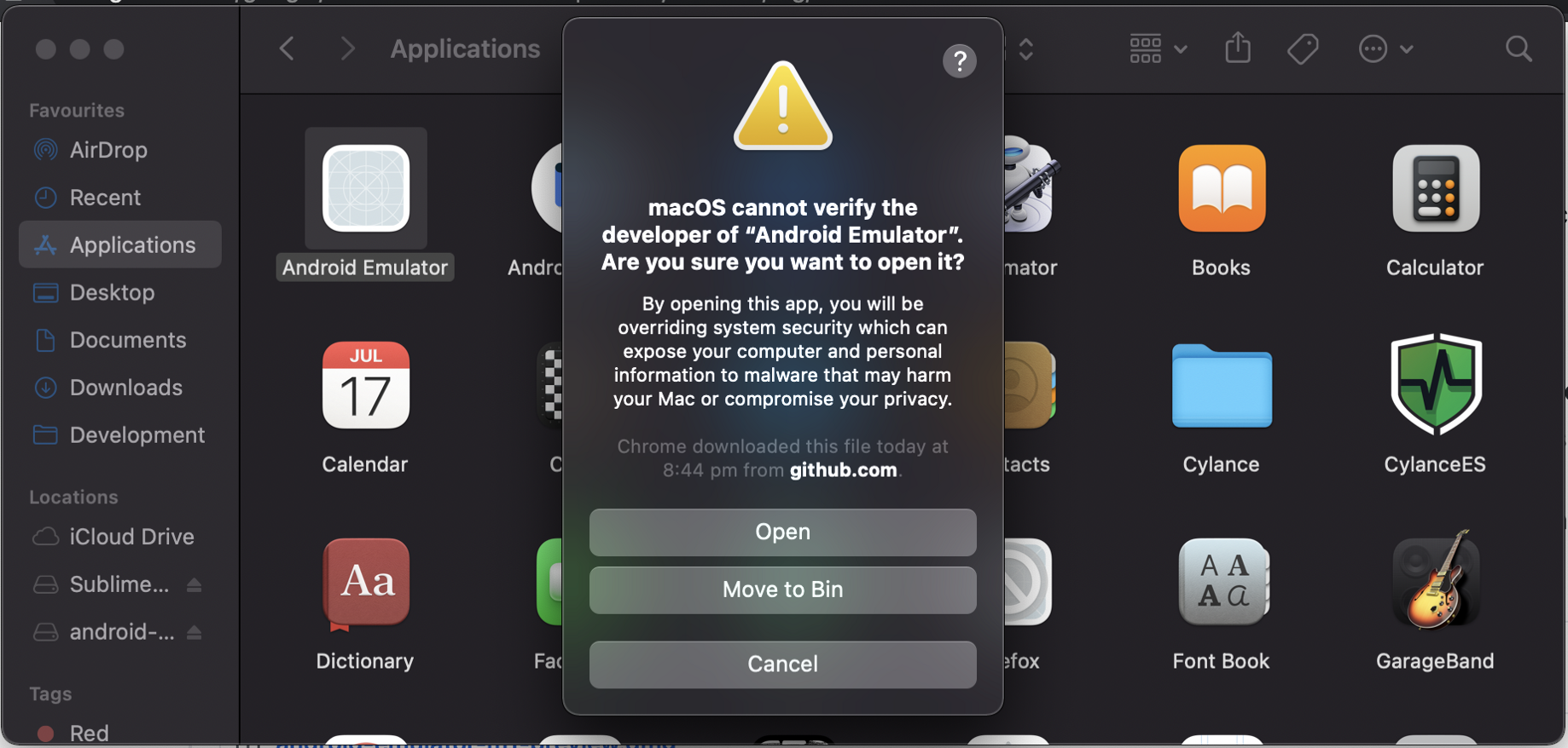 mac install android emulator